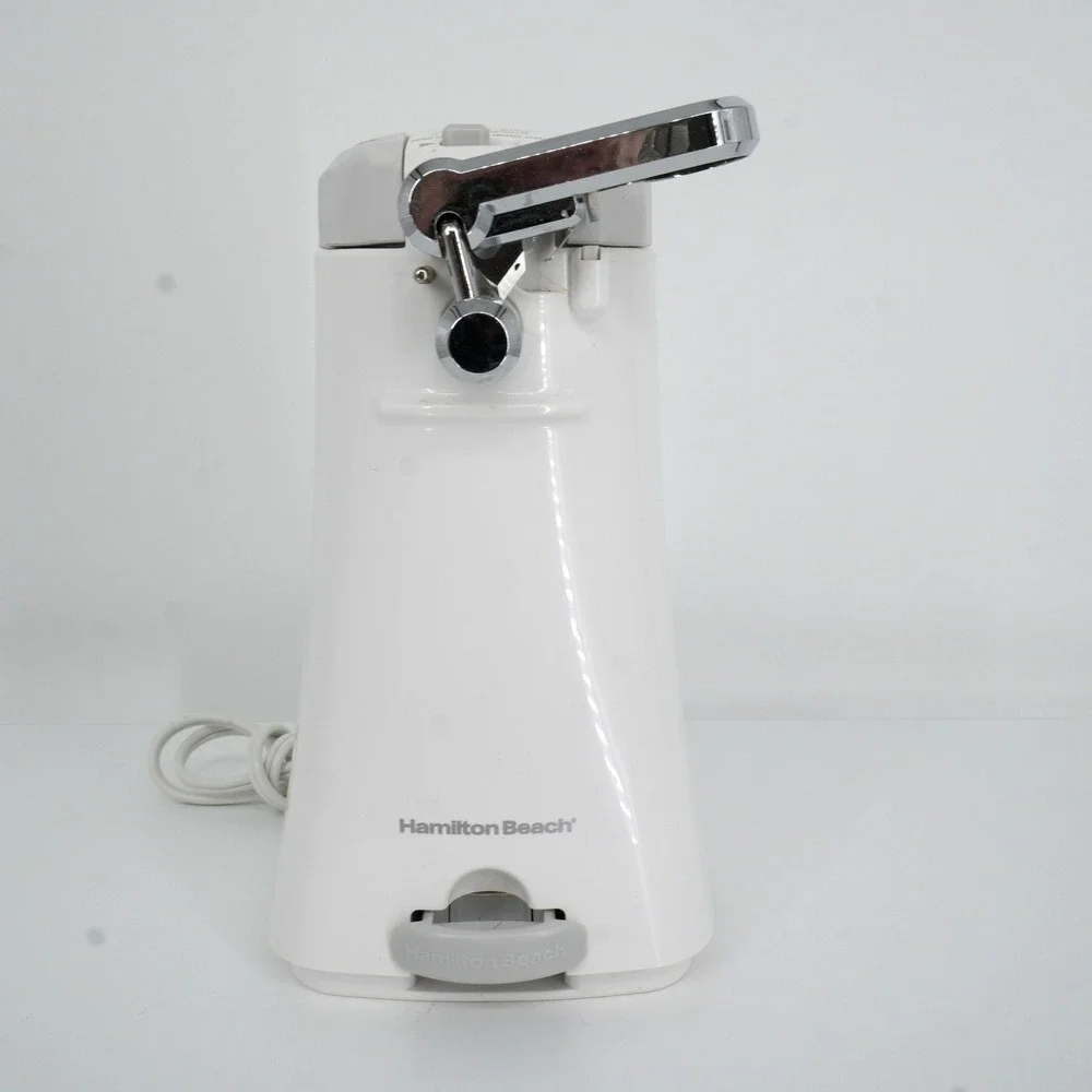 Hamilton Beach Can Opener Electric White 76385 Automatic Countertop Sharpener